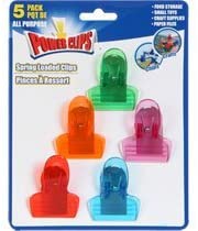 Plastic Power Clips, 5-ct. Packs